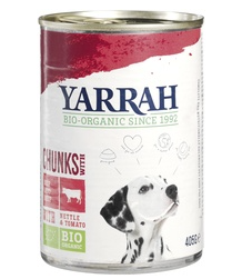 Honden Brokjes Vlees Saus Brandnetel Tomaat van Yarrah, 12x 405
